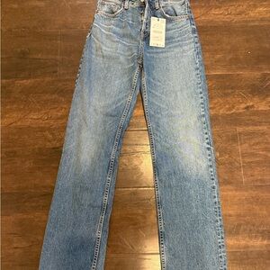 Zara Blue Straight Leg Jeans